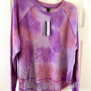 Brand new tie dye waffle knit long sleeve!